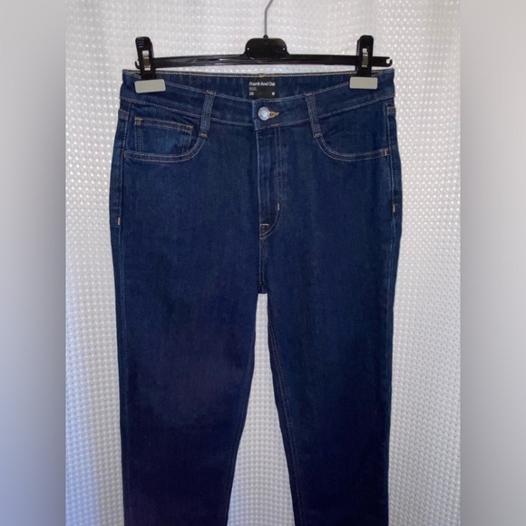 Women’s FRANK&OAK KIM Slim fit dark blue wash Jeans size 28 - Picture 4 of 16